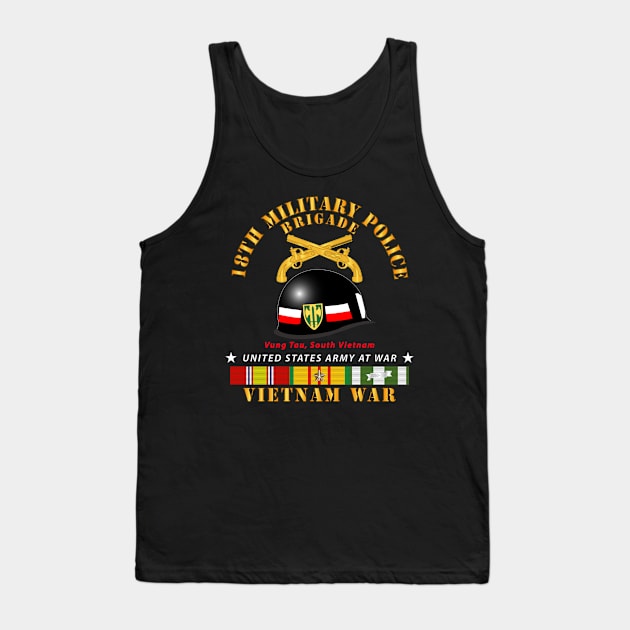 18th MP Brigade - Helmet -  Vietnam w SVC Tank Top by twix123844